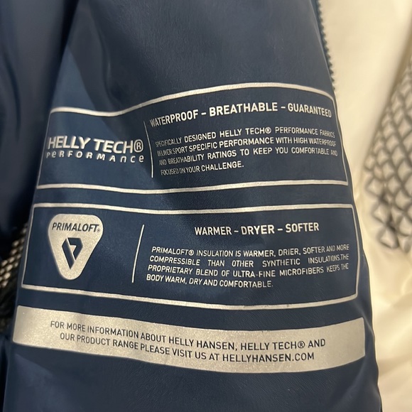Helly Hansen Navy Ski Jacket Mens Medium (Brand New) - Picture 6 of 7